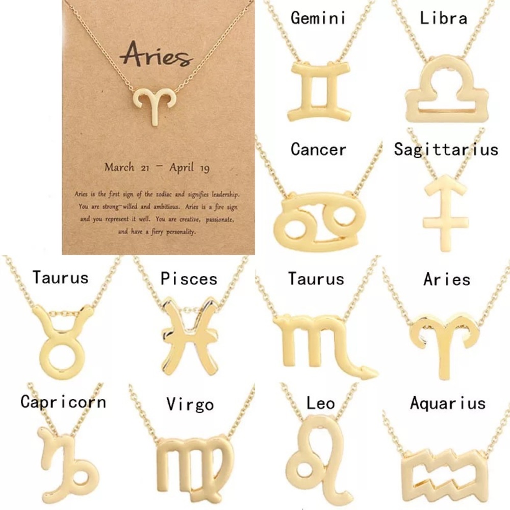 Gold/Silver Zodiac Sign Necklace
